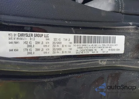 2014 Dodge Durango Citadel z USA, uszkodzony, nr VIN 1C4SDHET3EC266830